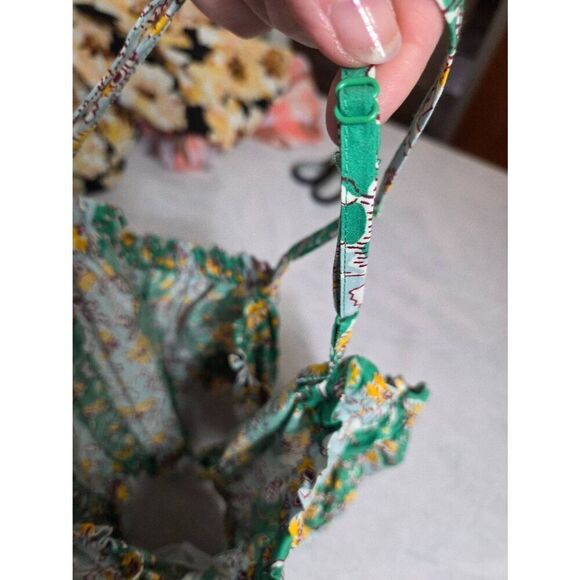 Rhode x Target Whimsical Cottagecore Floral Ruffle Detail Crop Top Sz. L - Picture 5 of 6